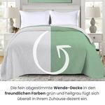 Покрывало wometo Microfaser Bi-Color, 170x210 см, зеленый - фото 4