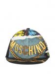 Кепка Moschino с принтом цепи, синий - фото