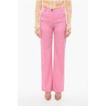 Шерстяные брюки палаццо с потертыми деталями Julfer, Multicolor - фото