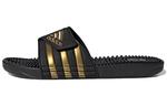 Adissage Slides Core Black Gold Metallic Adidas - фото
