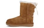 Угги UGG Short Bow Stiefel Fleece Lined Brown Women's - фото