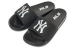Тапочки Шлепанцы Унисекс Черный/белый Mlb - фото 3