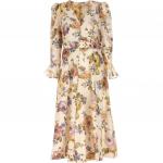 Zimmermann Белое платье с длинными рукавами FW23 - фото