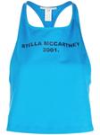 Stella McCartney топ с логотипом, синий - фото