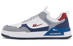 Кроссовки WARRIOR Skateboarding Shoes Men Low-top White/blue, белый/синий/серый - фото