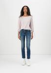 Топ TOM TAILOR DENIM STRUCTURED, Dusty Rose/White/Multi-Coloured - фото 2
