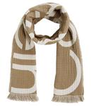 Шарф Calvin Klein, бежевый / белый - фото