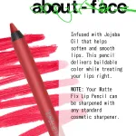 Матовый карандаш для губ about-face, Sound The Alarm (bright cherry red) - фото 4