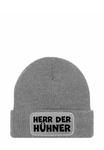 Шапка MoonWorks MIT PATCH IT SPRUCH HERR DER, Hühner Grau/Light Grey - фото 2