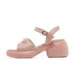 Сандалии на ремешках 6,5 см JOSINY, экрю - фото