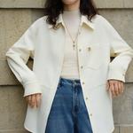 ELLE Рубашка Women's Ecru Lapel Moderate - фото 8