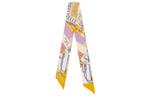 HERMES Шёлковый шарф, Purple/Yellow/Pink - фото 5