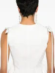 Топ Koa с баской V:PM ATELIER, белый - фото 4