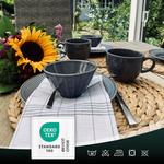 Чайные полотенца набор  Zollner, серый - фото 3