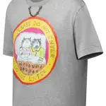 Футболка Cat Stamp LOUIS VUITTON, серый - фото 5