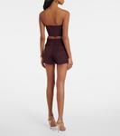 Шорты из твила Alex Perry, Wine - фото 3