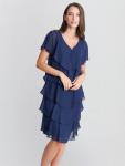 Многоярусное платье bella georgette Gina Bacconi, темно-синий - фото 6