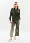 Блуза Caroll Button-down blouse, Vert Kaki/Khaki - фото 2