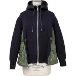 Свитшот с молнией Sponge Sacai, синий/хаки - фото