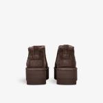 Ботинки классические UGG на ультрамини-платформе, коричневый - фото 4