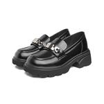 Лоферы женские Josiny, бежевый/черный - фото 2