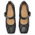 Туфли Мэри Джейн женские черный/серебряный Belle - фото 3