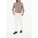 Брюки CIRCLE из хлопка Corneliani, White - фото 4