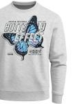 Neverless Свитшот 'Butterfly' в сером цвете - фото 6