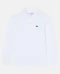 Поло из пике с длинными рукавами для мальчика Lacoste, белый - фото 2