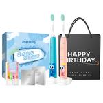 Электрическая зубная щетка PHILIPS, розовый - фото