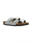 Блестящие сандалии Arizona Birkenstock Kids, серебристый - фото