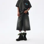 Джинсовые шорты унисекс Mr.Enjoyda Money, темно-серый - фото 7