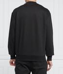 Толстовка мужская Hugo хлопковая с принтом, черный - фото 4