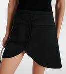 Мини-юбка из твила Courrèges, черный - фото 4