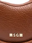 Сумка на плечо с логотипом Msgm Kids, коричневый - фото 3