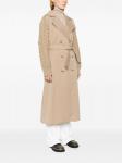Max Mara непромокаемый габардиновый тренч, коричневый - фото 3