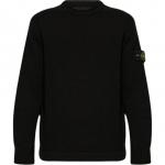 Свитер мужской черный Stone Island, черный - фото