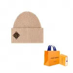 Женская шапка Louis Vuitton, бежевый - фото 4