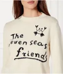 Свитер из мушмулы Regular fit Weekend Maxmara, бежевый - фото 4