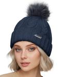 Шапка Neverless Caren, темно-синий - фото