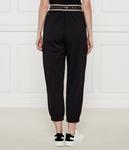 Брюки спортивные женские Ea7 карго с логотипом на поясе, черный - фото 3