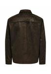 Куртка Only & Sons Faux leather jacket, Chocolate Torte/Brown - фото 7
