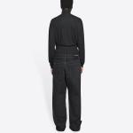 Брюки double waistband pants 'black' Balenciaga, черный - фото 4
