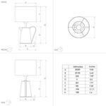 Настольная лампа Eglo Kensal, серый - фото 3