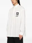 Рубашка с принтом Undercover, белый - фото 3