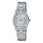Часы CASIO Quartz Stainless Steel Strap Silver Analog, серебряный - фото