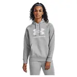 Худи Under Armour Rival Fleece Big Logo, серый - фото