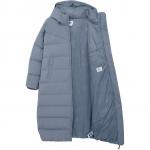 Пуховик женский New Era, серый белый - фото 3