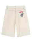 Бермуды с принтом Kenzo Kids, бежевый - фото 2
