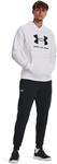 Толстовка Under Armour Rival Fleece Logo, (100) White/Black - фото 2